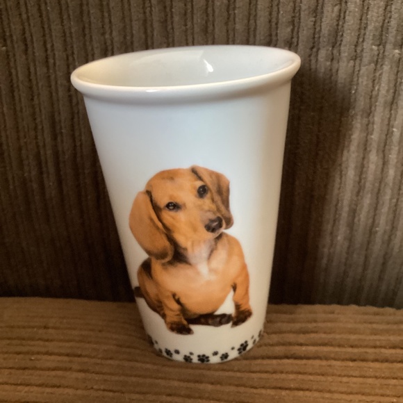 DACHSHUND Coffee Mug I ❤️ MY DACHSHUND Paw Prints🐾 - Picture 2 of 5